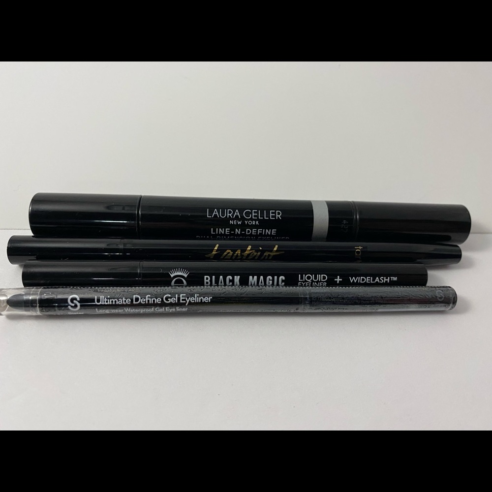 4 piece eyeliner set - Laura Geller, Eyeko, Tarte, and Sistar